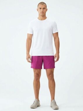 Fabletics Men's Vibrant Magenta Athletic Shorts